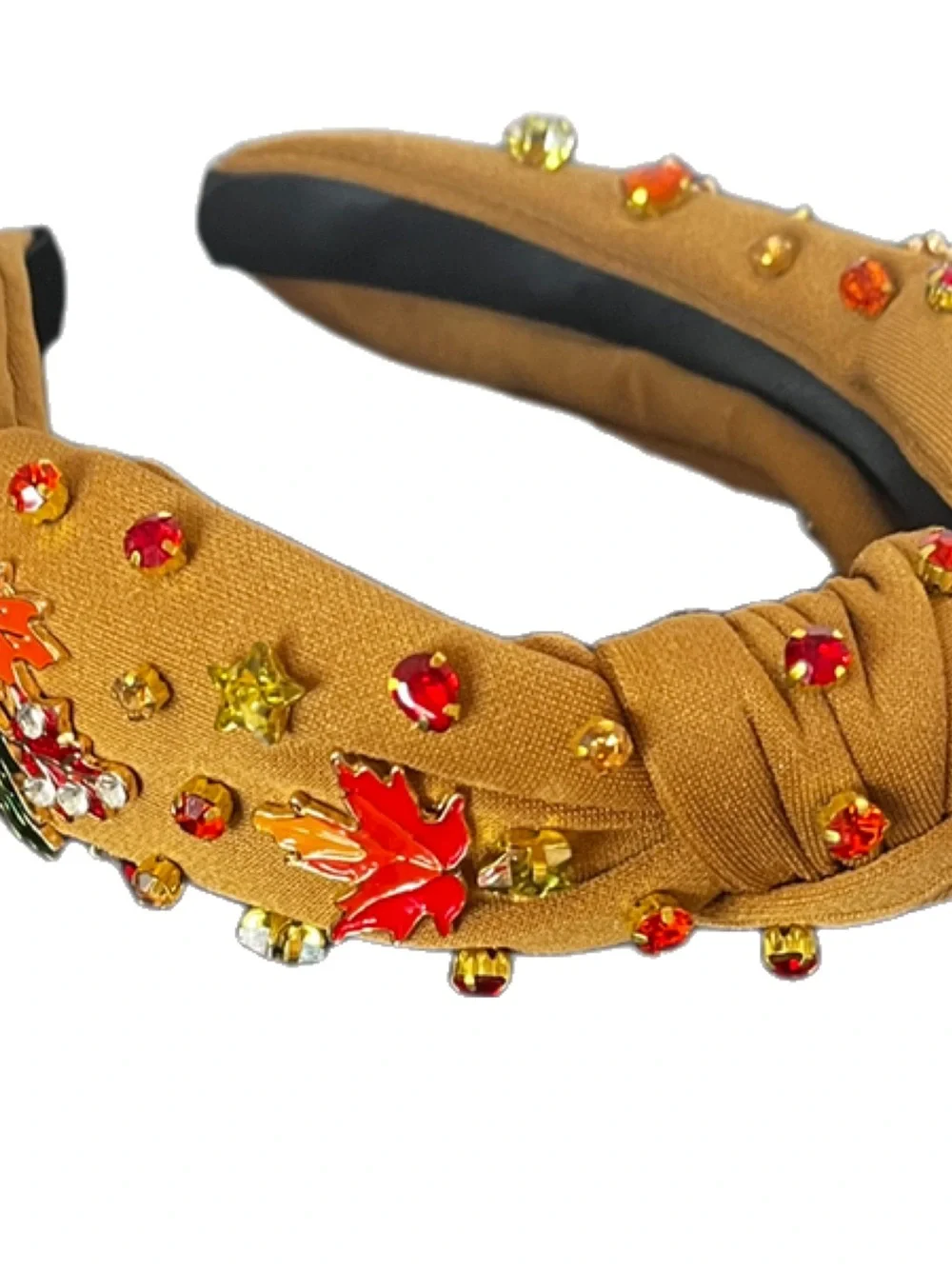 Beaded Knotted Headband - Halloween, Thanksgiving and Christmas